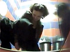 3 movies - Unsuspecting hotties busted watering in toilet