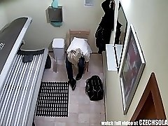 15 movies - Amazing Pierced and Tattoed Babe Solarium VOYEUR