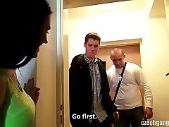 15 movies - CZECH GANGBANG ORGY - Too many cocks for one pretty chick