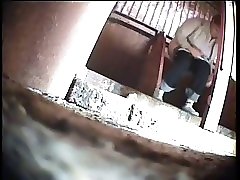 6 movies - Curvaceous women filmed urinating in a public restroom Part 1