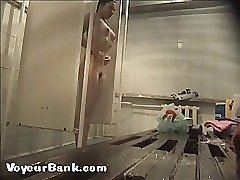 12 movies - Joyful young puss with bushy pubis takes a shower Part 1