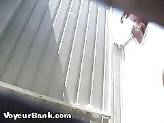 12 movies - Full blonde lass got filmed while changing bikini Part 1