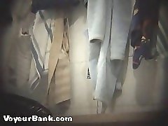 12 movies - Voyeur scrutinizes barren buns in girls' locker room Part 1