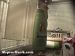 12 movies - Joyful young puss with bushy pubis takes a shower Part 3