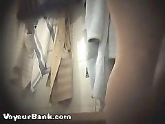 12 movies - Voyeur scrutinizes bare buns in girls' locker room Part 2